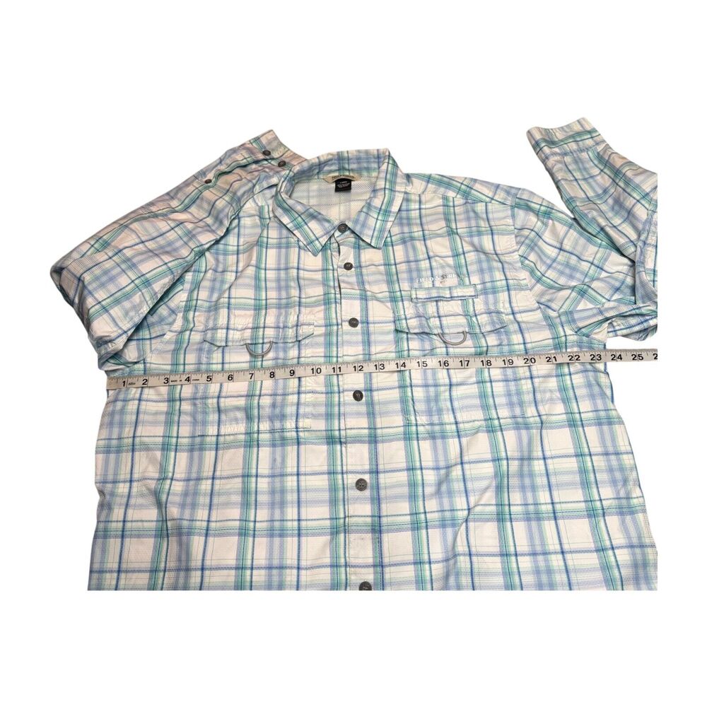 Field & Stream Shirt Men Large Multicolor Plaid Mesh Lined Vented Back Button-Up - Picture 4 of 7